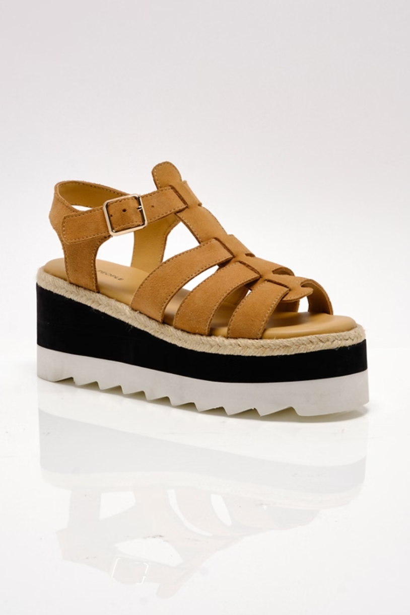 FREE PEOPLE MYKONOS SUEDE FISHERMAN BLACK