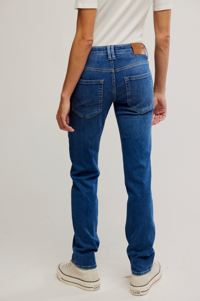 FREE PEOPLE ORACLE LOW RISE SLIM STRA IN SKY'S THE LIMIT