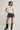 FREE PEOPLE PARADISE FOUND DENIM SKORT IN MID INDIGO