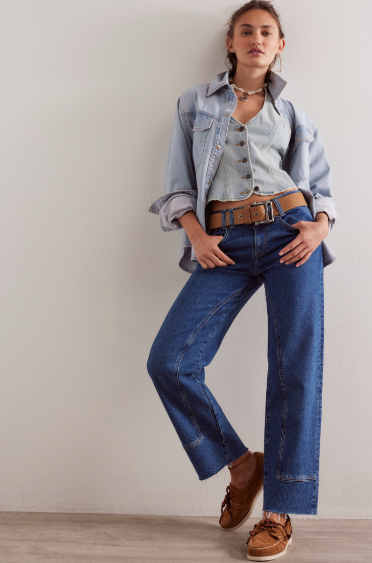 FREE PEOPLE RISK TAKER MID RISE STRAIGHT BE BOLD