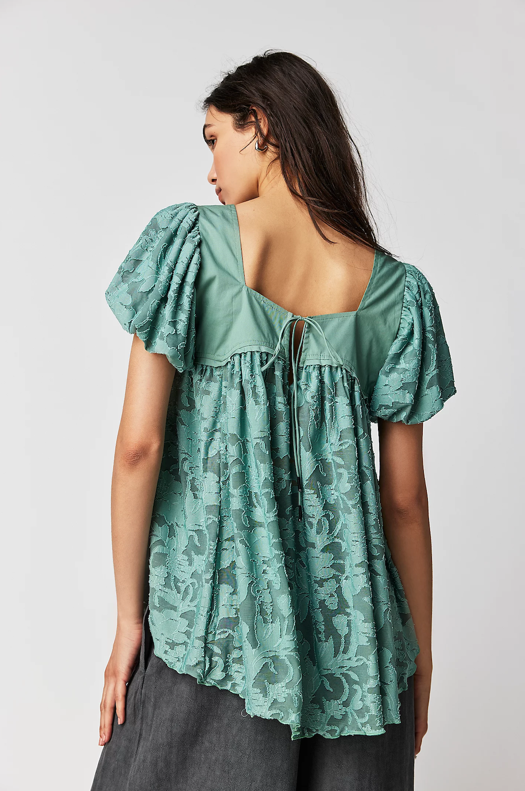 FREE PEOPLE SUNRISE TO SUNSET TOP IN MALACHITE