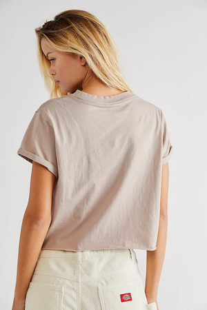 FREE PEOPLE THE PERFECT TEE IN BUNNY