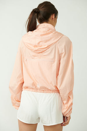 FREE PEOPLE WAY HOME PACKABLE JACKET IN PEACHES