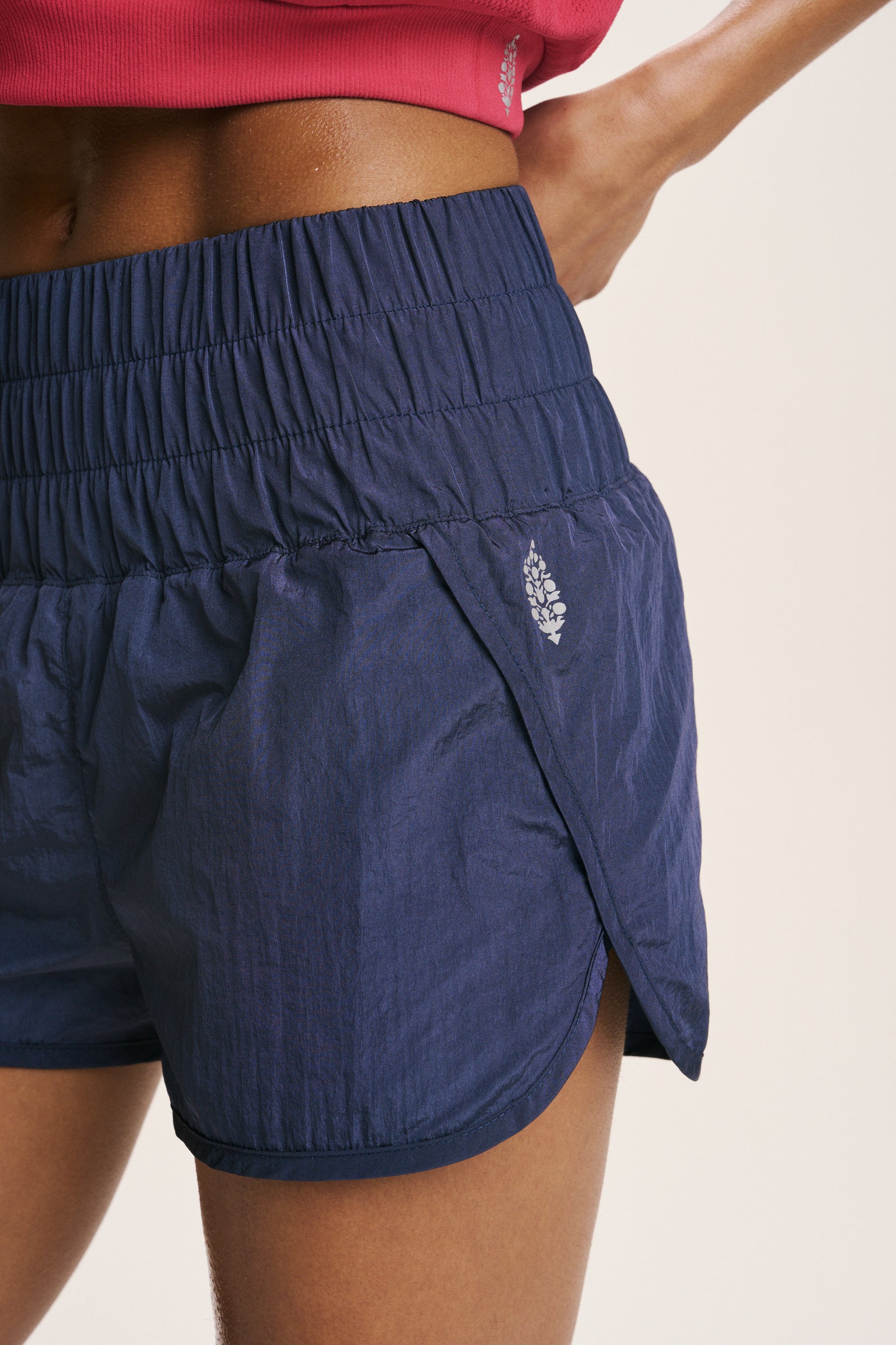 FREE PEOPLE WAY HOME SHORT IN PERFECT NAVY