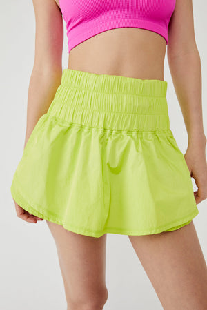 FREE PEOPLE WAY HOME SKORT IN LIMELIGHT