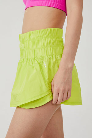 FREE PEOPLE WAY HOME SKORT IN LIMELIGHT