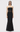 BLACK STRAPLESS BANDAGE DRESS.
