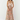Woman wearing a floral dress on a white background