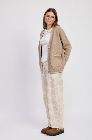 JACQUIE THE LABEL HALLIE PANTS IN VINTAGE CREAM