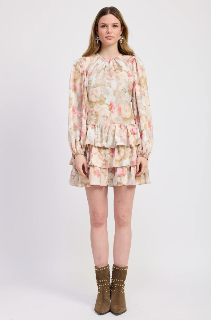 JACQUIE THE LABEL MACKENZIE MINI DRESS IN PINK