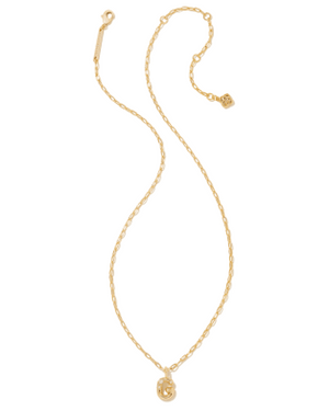 KENDRA SCOTT CRYSTAL LETTER G PENDANT NECKLACE IN GOLD METAL