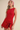 SLEEVELESS WRAP DRESS IN CHERRY