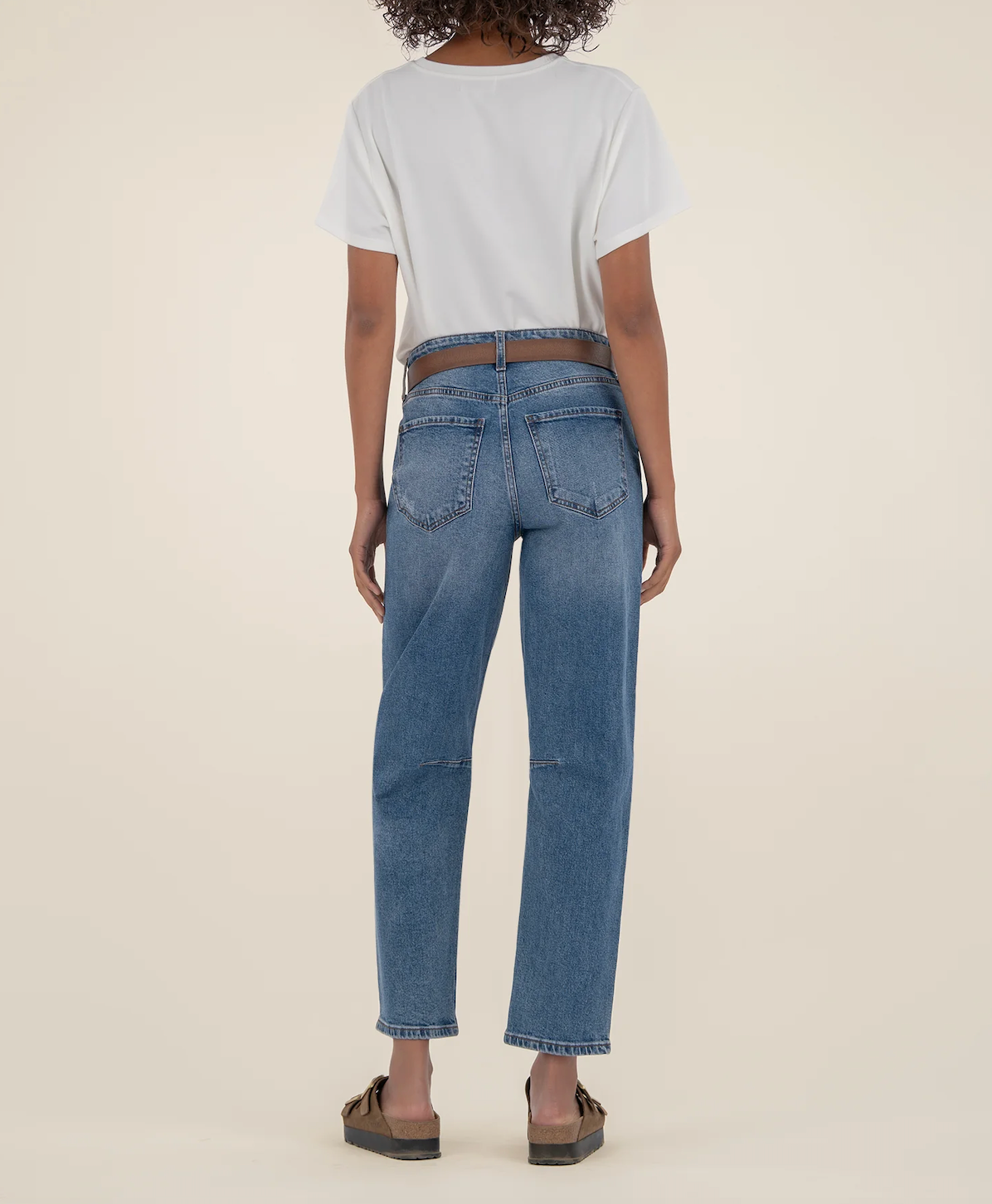 KUT ASHLEY HIGH RISE SLOUCHY BARREL JEAN IN IMPROV WASH