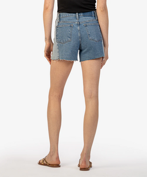 KUT FROM THE KLOTH JANE HIGH RISE SHORT IN IMPLEMENTED WITH MEDIUM BASE WASH
