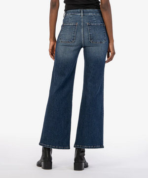 KUT FROM THE KLOTH MEG HIGH WAIST FLARE JEANS IN BRACING
