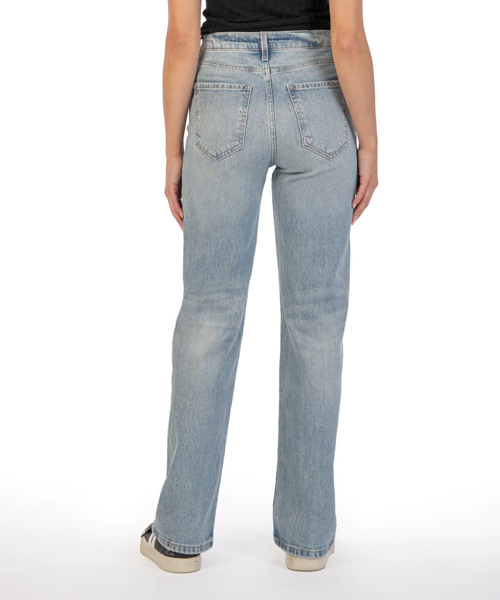 KUT FROM THE KLOTH MILLER HIGH RISE WIDE LEG JEAN IN CANDESCENT