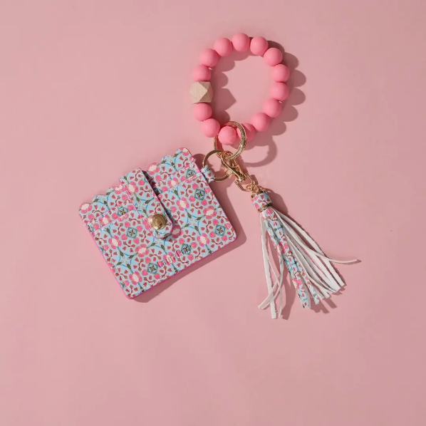 LAURA PARK GASPARILLA KEYCHAIN WRISTLET WALLET