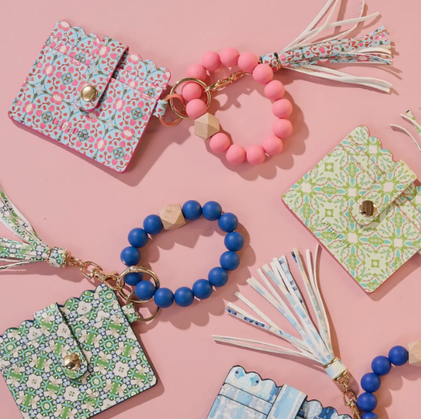 LAURA PARK SERENDIPITY KEYCHAIN WRISTLET WALLET