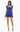 ELENA RUFFLE SATIN MINI IN BLUE