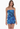 MARINA STRAPLESS MINI DRESS IN BLUE MESH