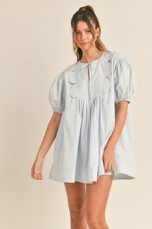DOUGLAS BABYDOLL DRESS IN LIGHT BLUE