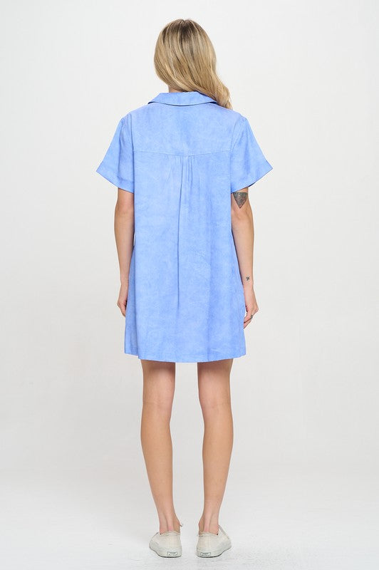 AEGEAN WAVES SHIRT DRESS