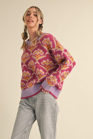 BROOKE SWEATER LAVENDER PLUM