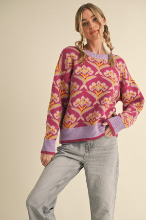 BROOKE SWEATER LAVENDER PLUM