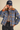 Plaid Jacket in cornflower blue