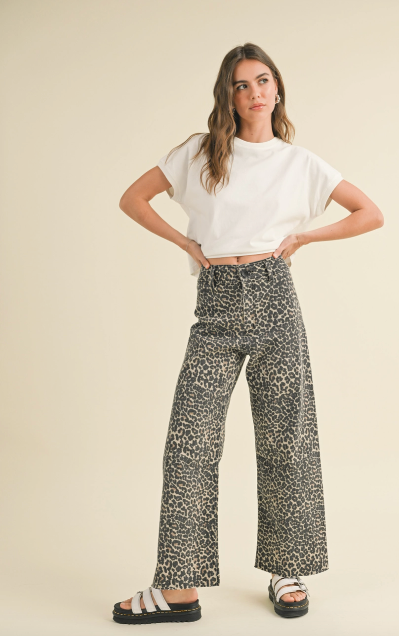 SIMONE PANTS IN LEOPARD