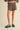 TERRY FABRIC SHORTS IN BROWN STRIPE
