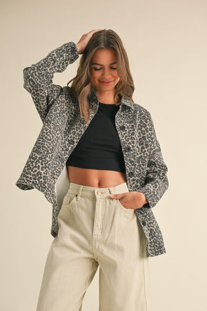 MUSE ANIMAL PRINT SHACKET