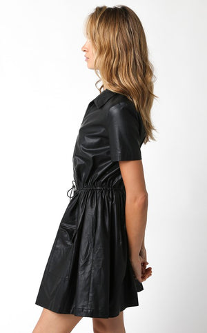 MARJORIE PU DRESS IN BLACK