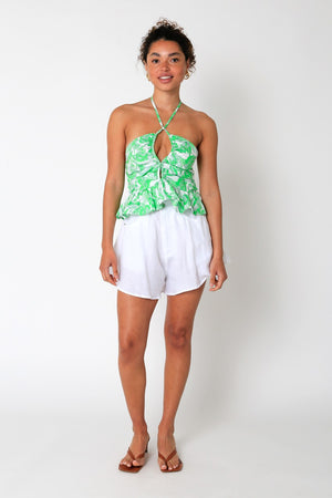 SHANAYA TOP IN WHITE AND GREEN