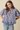 ABBIE EMBROIDERED GINGHAM TOP IN NAVY