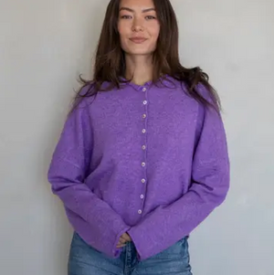 PIPER CARDIGAN IN PURPLE