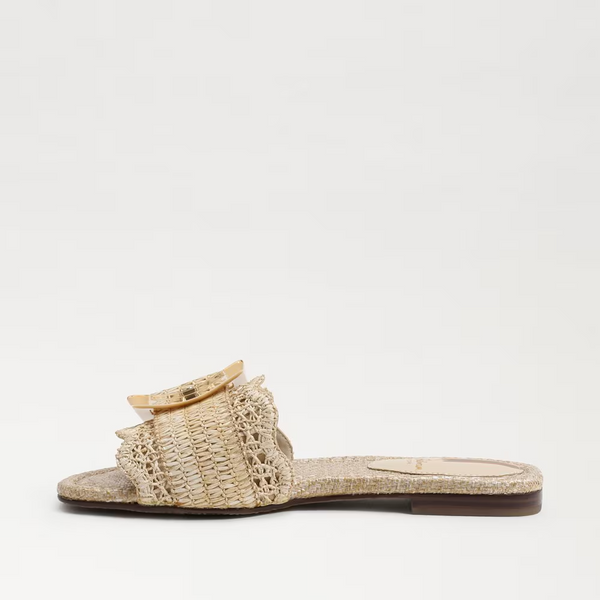 SAM EDELMAN BAMBI SLIDE SANDAL IN RAFFIA NATURAL | ShopIDB.com ...