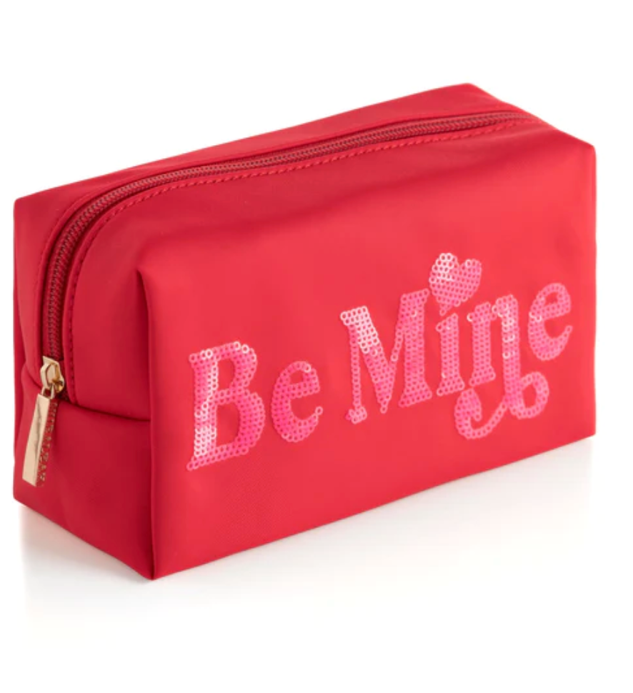 CARA BE MINE ZIP POUCH IN RED