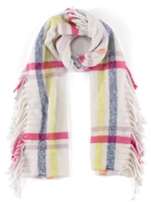 SHIRALEAH LILOU SCARF IN IVORY