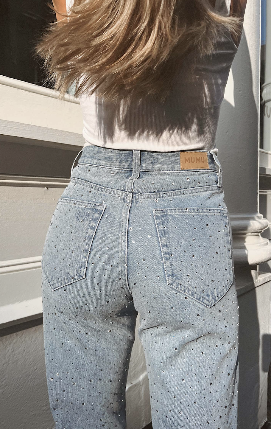 SHOW ME YOUR ICON JEANS IN EMBELLISHED INDIGO