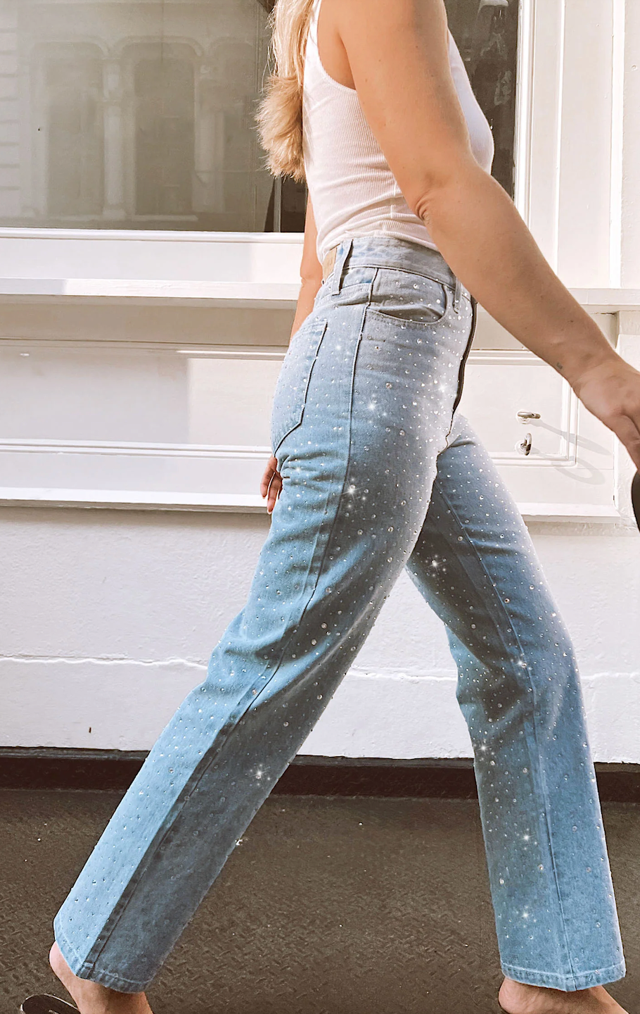 SHOW ME YOUR ICON JEANS IN EMBELLISHED INDIGO