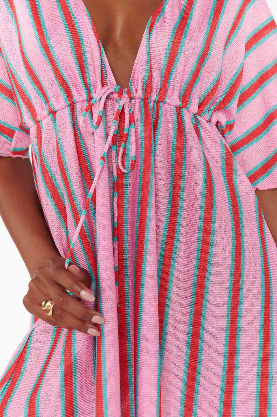SHOW ME YOUR MUMU KENZIE TUNIC DRESS IN PORTO STRIPE