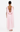 Pink dress with open back on a white background
