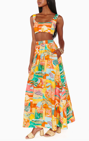 SHOW ME YOUR MUMU PISA MAXI SKIRT IN POSTCARDS FROM ITALIA