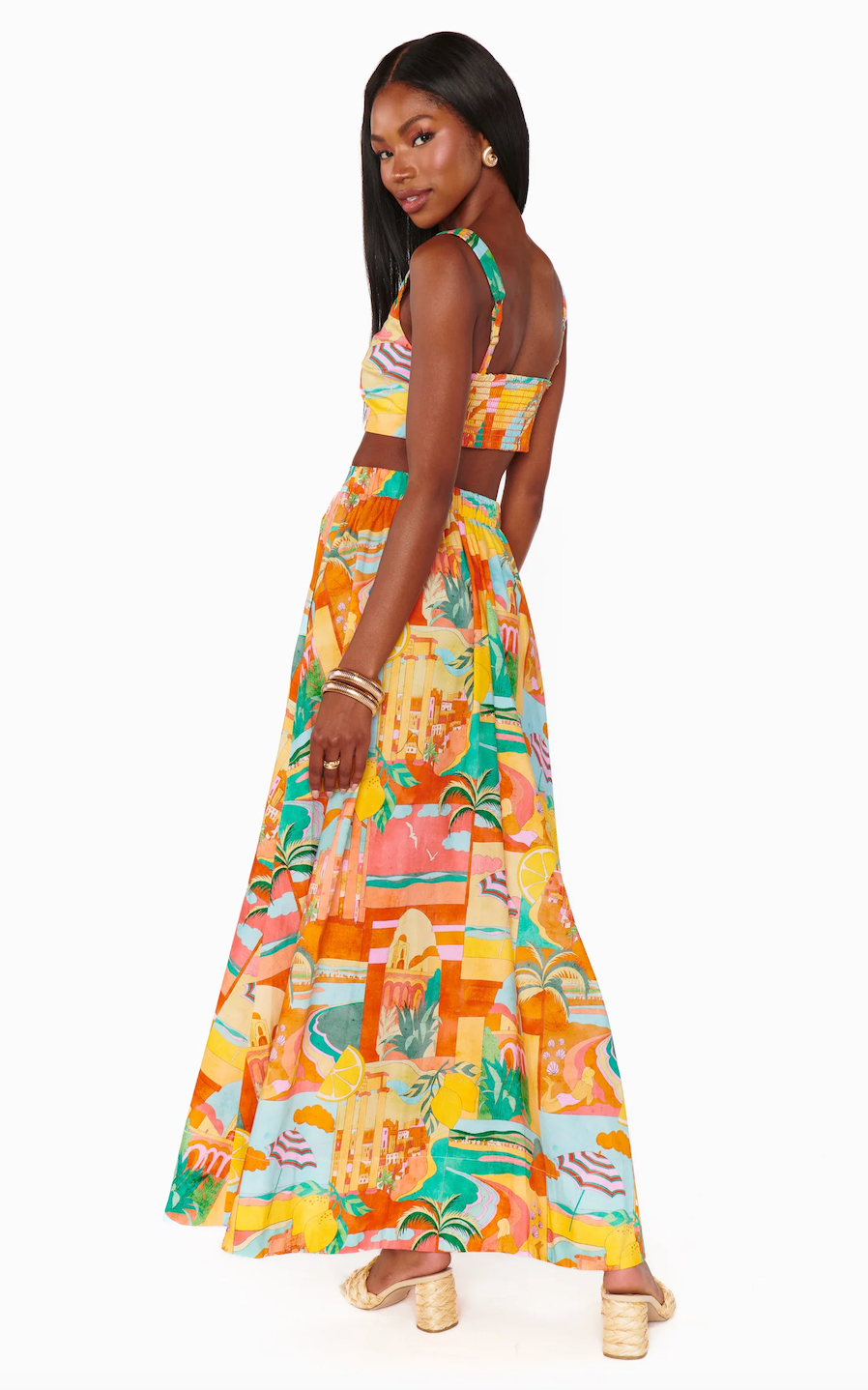 SHOW ME YOUR MUMU PISA MAXI SKIRT IN POSTCARDS FROM ITALIA