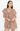 A woman modeling a short floral mini dress with ruffled flutter sleeves, a deep V-neckline, and a gathered waist, shown against a plain white studio background.