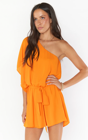 SHOW ME YOUR MUMU TRISH DRESS IN TANGERINE