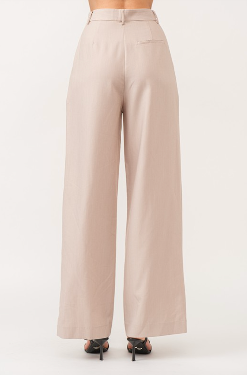 FRANKIE WIDE LEG TROUSERS IN NATURAL