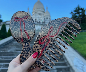 HAND PAINTED LEOPARD BOW HANDBAG HERO BRUSH