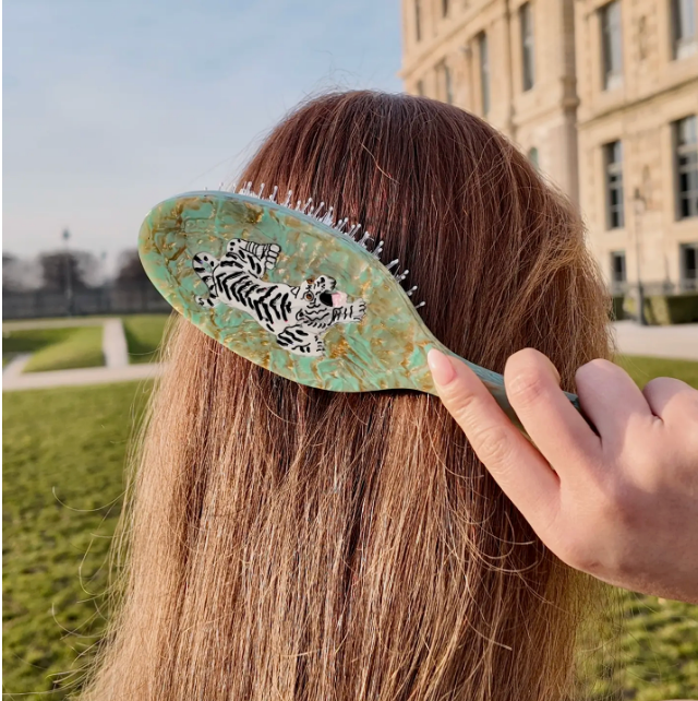 HAND PAINTED TIGER HAIR BRUSH